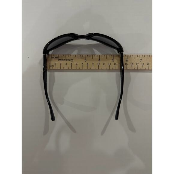 Prada SPR 05N Black Oval Sunglasses 1AB-3M1 Made in Italy w/ Case Authentic - Picture 13 of 14